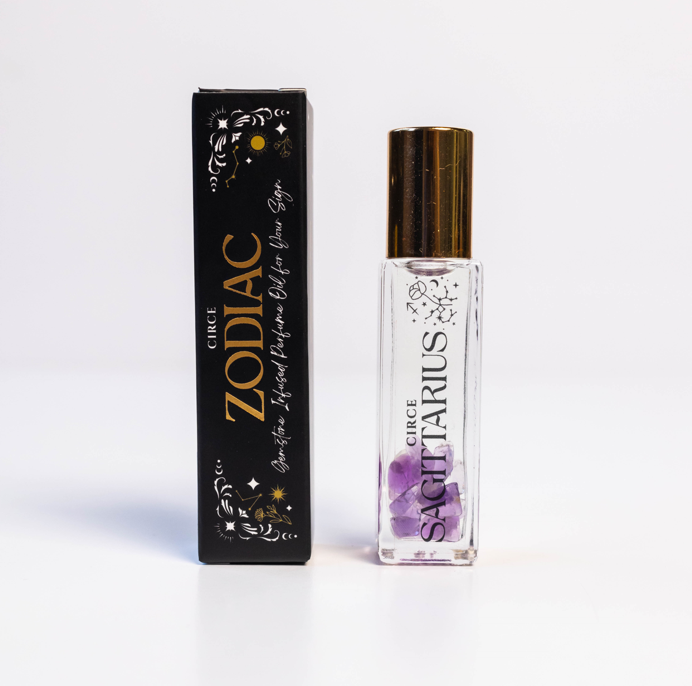 Zodiac Perfume Oil Set — 12 Gemstone-Infused Zodiac Scents