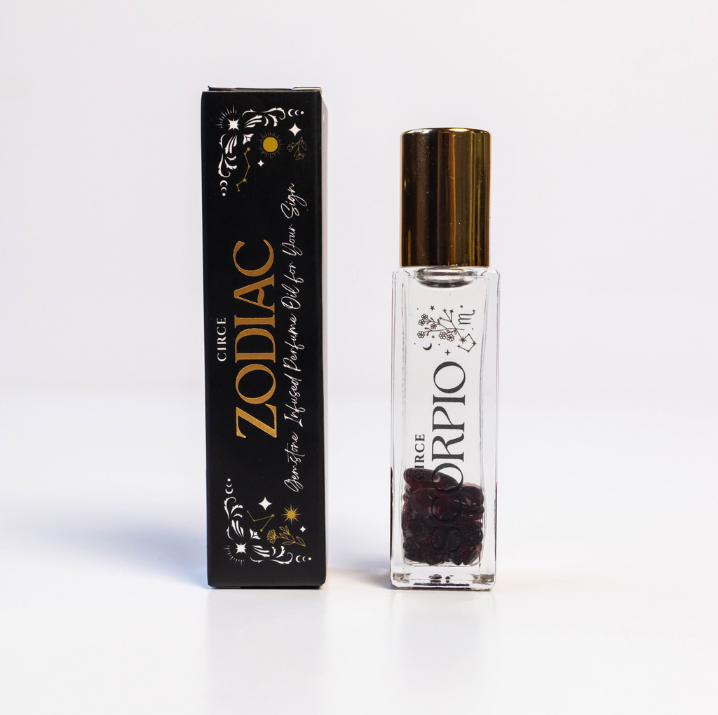 Zodiac Perfume Oil Set — 12 Gemstone-Infused Zodiac Scents
