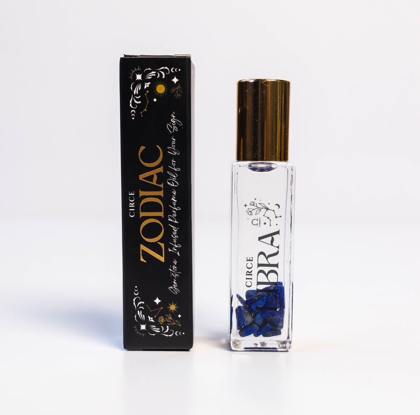 Zodiac Perfume Oil Set — 12 Gemstone-Infused Zodiac Scents