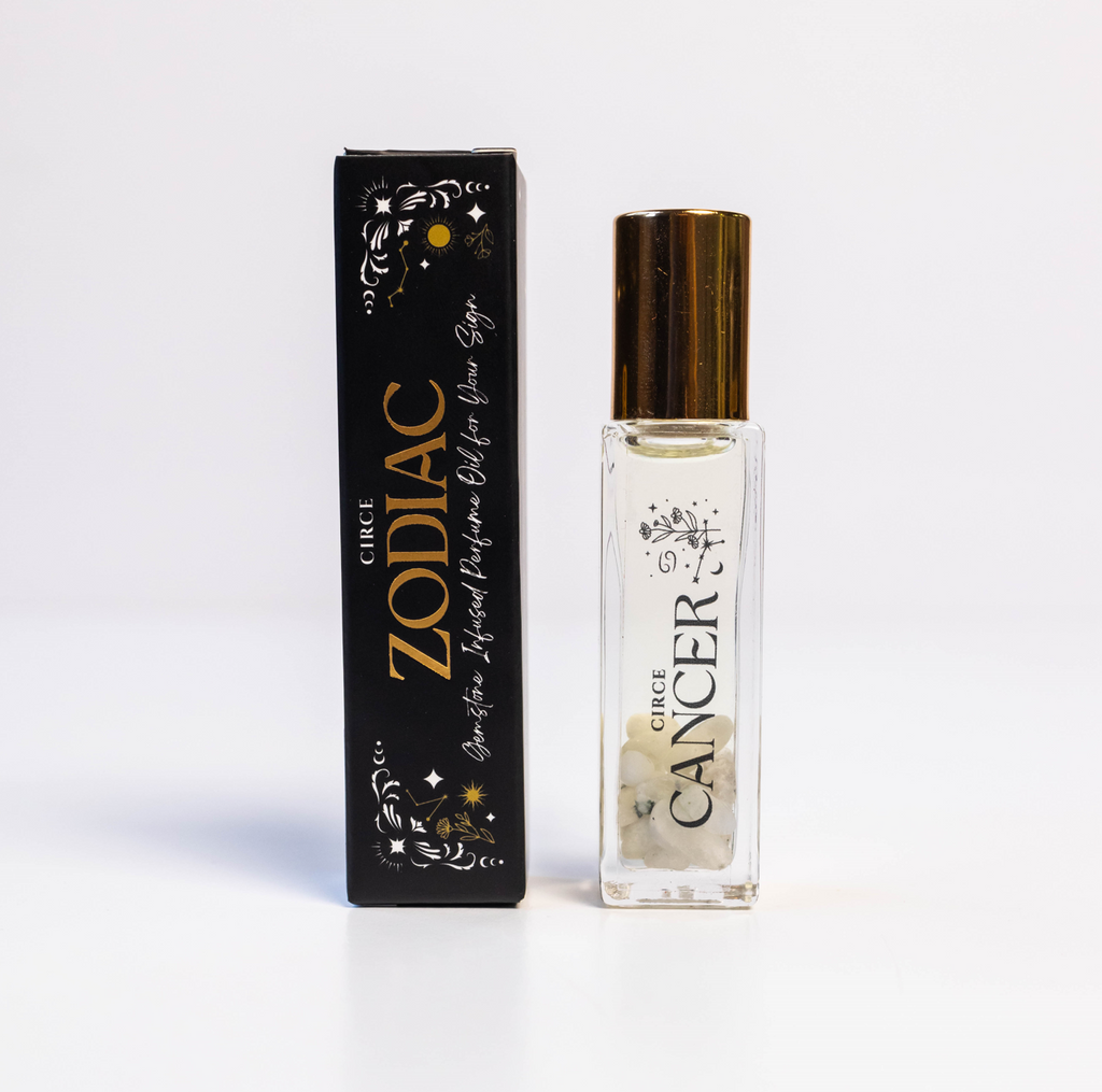 Zodiac Perfume Oil Set — 12 Gemstone-Infused Zodiac Scents