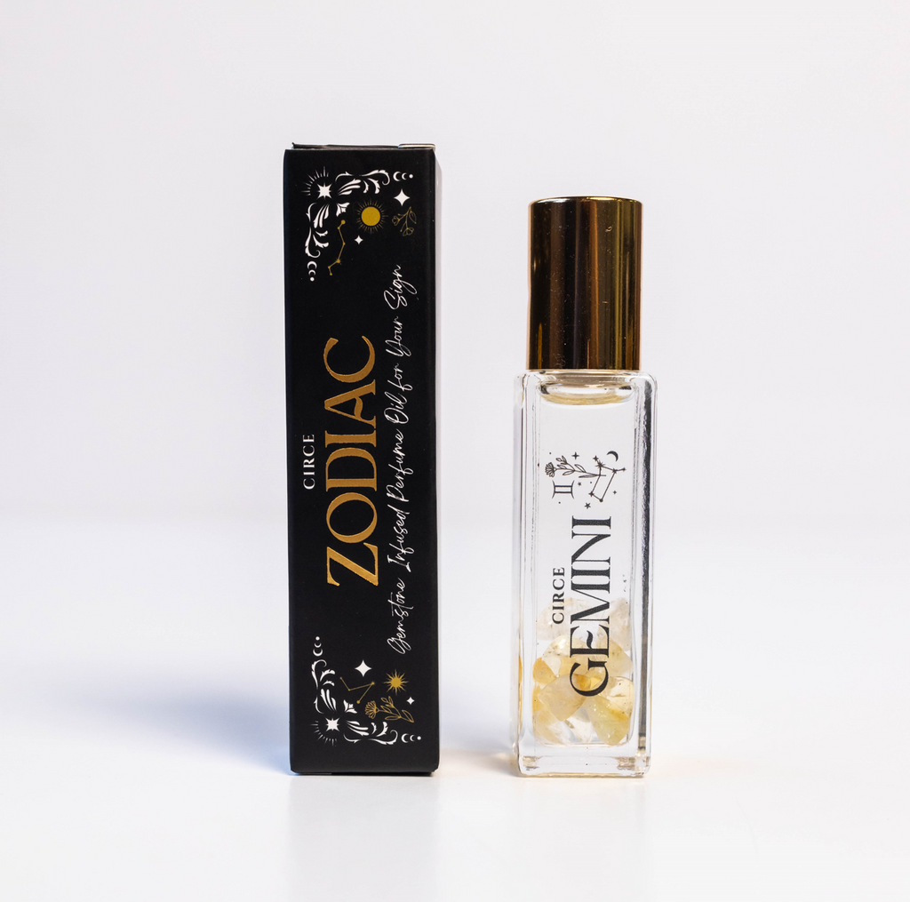 Zodiac Perfume Oil Set — 12 Gemstone-Infused Zodiac Scents