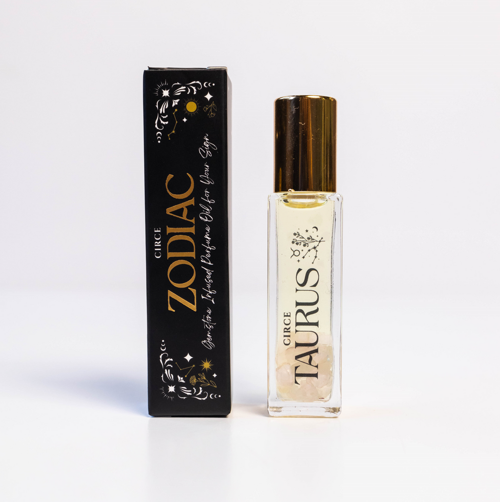 Zodiac Perfume Oil Set — 12 Gemstone-Infused Zodiac Scents